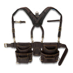 OX Tools Oil Tanned Leather Framing Rig with L/XL Belt and Padded Suspender